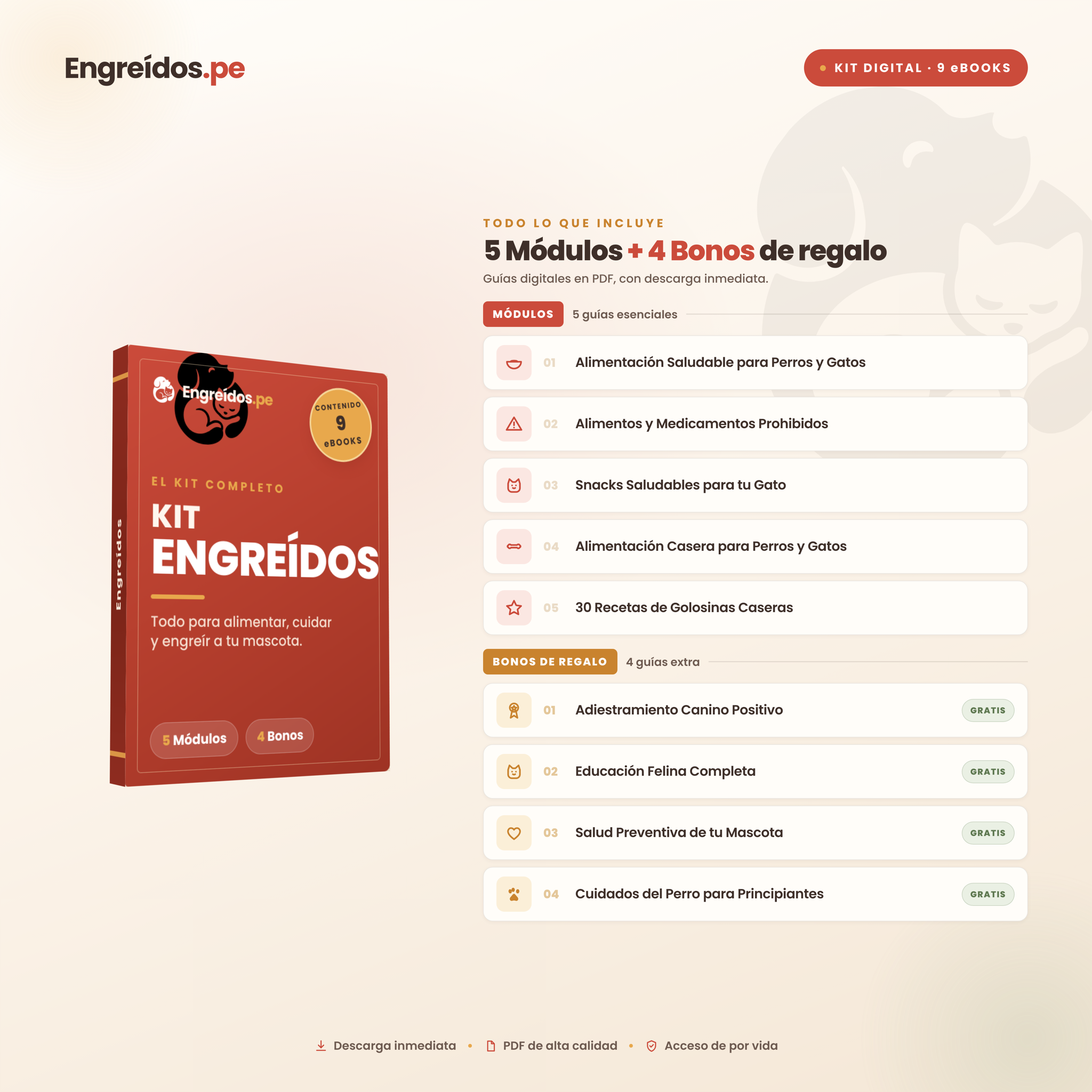 Kit Engreídos — 5 Módulos + 4 Bonos de regalo